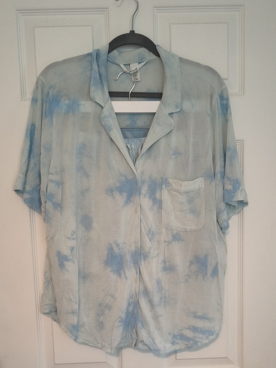 Victoria's Secret Other - Victoria's Secret Heavenly By Victoria Light Blue Tie Dye Sleep Set